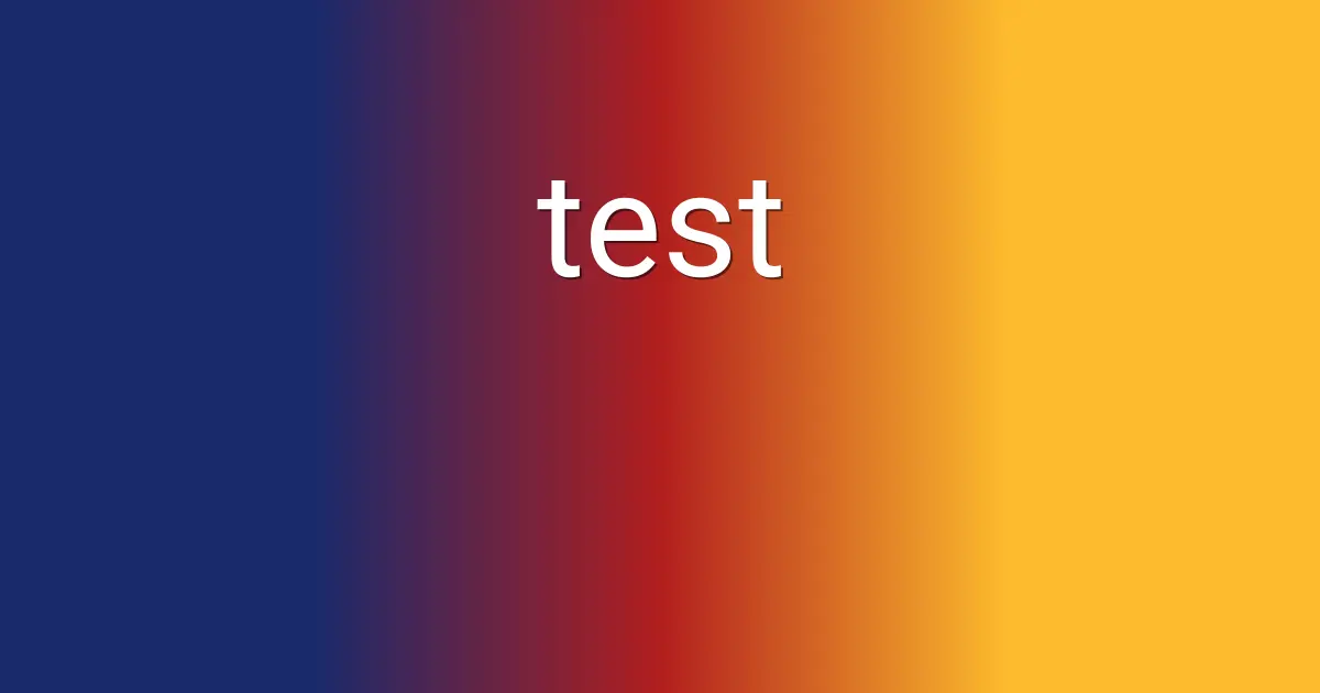 test